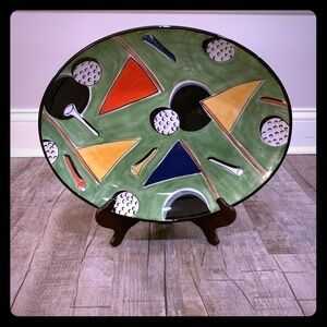 Ceramic Clay Art "Tee Off" Golf‎ Pla…